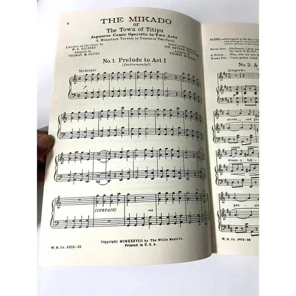 The Mikado Japanese Comic Operetta 1938 - The Willis Music Co - Picture 4 of 7